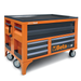 Orange and gray tool cart with 'Beta' branding on a white background