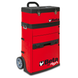 Red tool cart with black accents and Beta logo on a white background