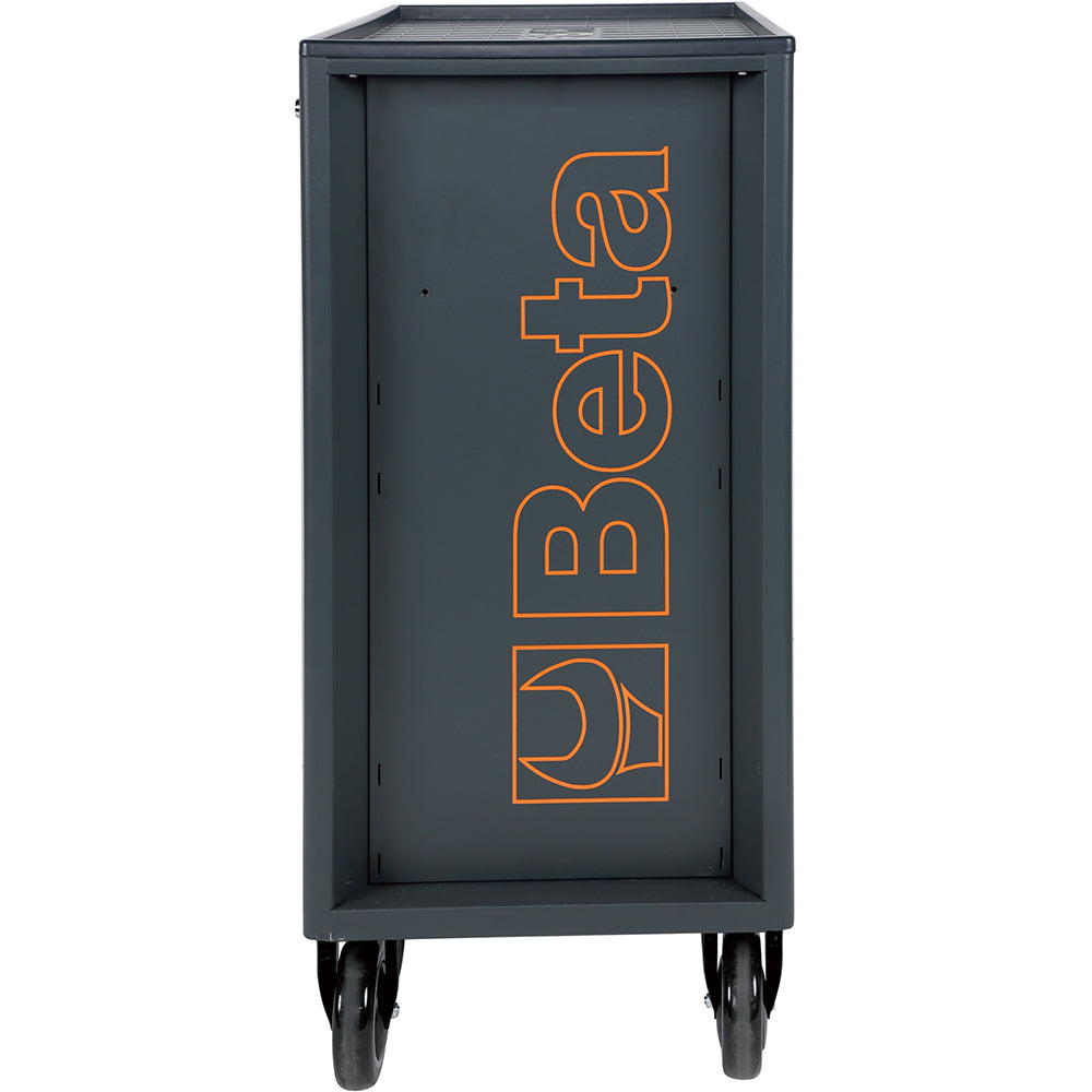 Gray metal cabinet with 'Beta' branding on a white background