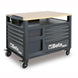 Tool chest with multiple drawers and a work surface on wheels, featuring the Beta brand.