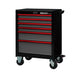 Tool chest with red drawers and 'Boxo Pro' branding on a white background