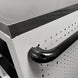Metal tool cart with pegboard and handle