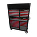 Tool chest with multiple drawers on a white background