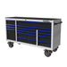 Tool chest with multiple drawers on wheels against a white background