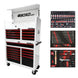Tool chest with various tool sets displayed on a white background