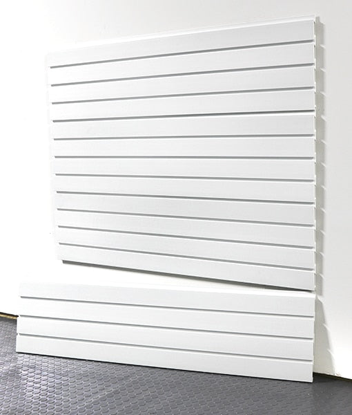 white slatwall panels