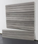 slatwall on white background