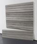 slatwall on white background