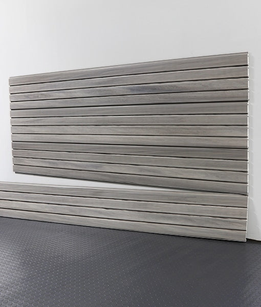 slatwall on white background