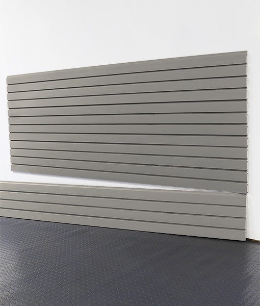 slatwall on white background