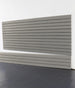 slatwall on white background