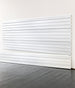 white slatwall panel in white background